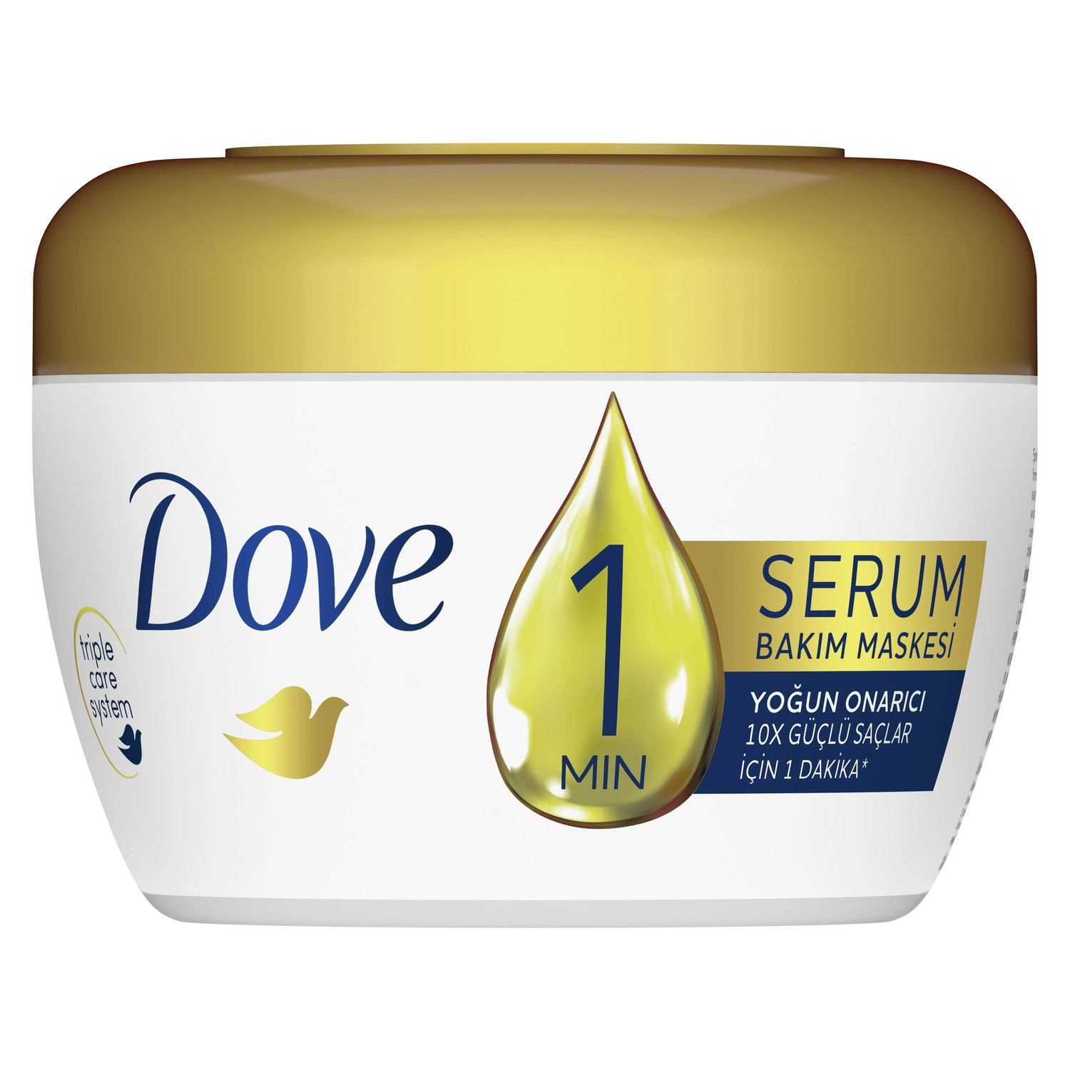 Dove 1 Minute Serum Saç Bakım Maskesi Yoğun Onarıcı 160 ml - Saç Bakım Güzellik