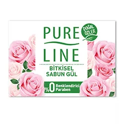 Pure Line Gül Bitkisel Bazlı Katı Sabun - Saç Bakım Güzellik