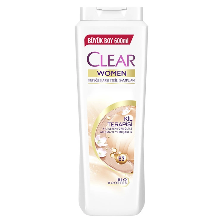 Clear Women Kepeğe Karşı Etkili Kil Terapisi Şampuan - Saç Bakım Güzellik