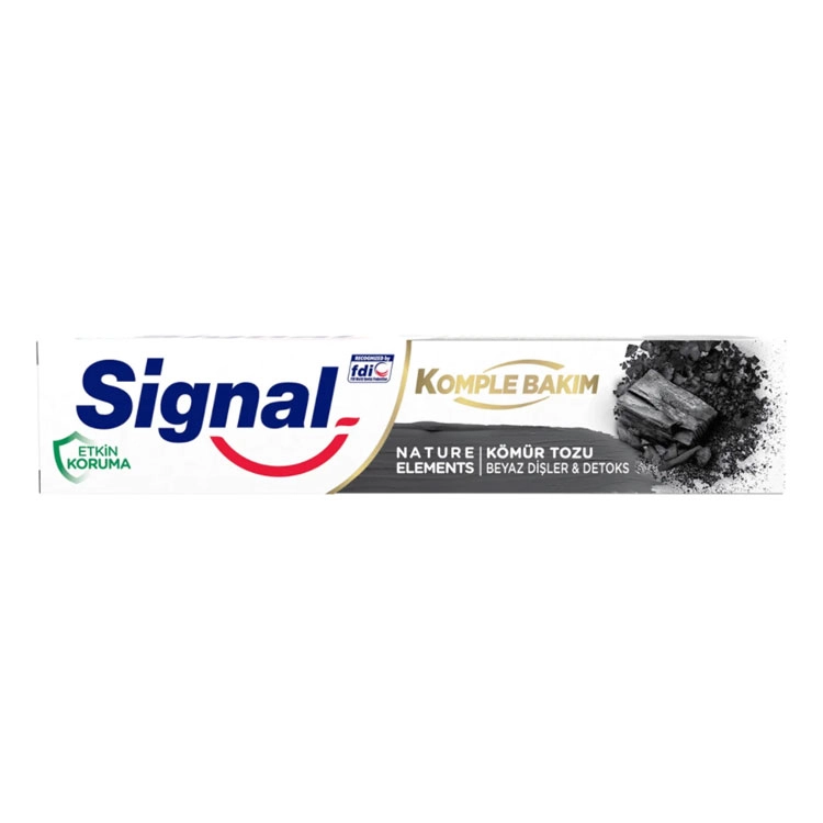 Signal Komple Bakım Nature Elements Kömür Tozu Diş Macunu - Saç Bakım Güzellik
